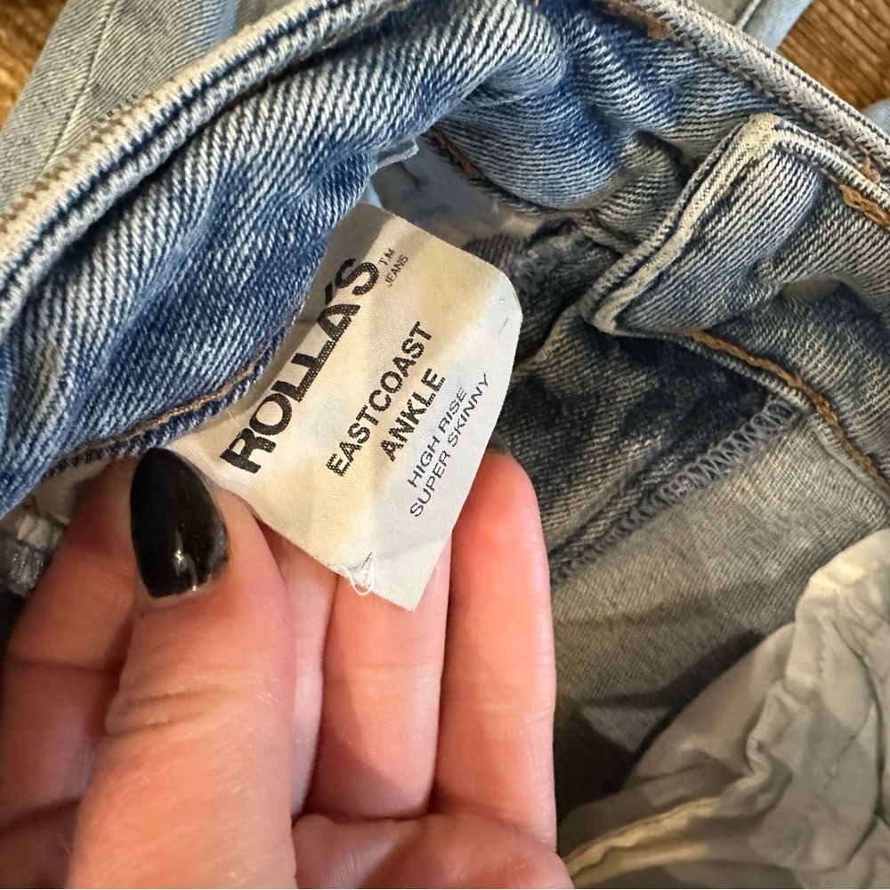 ROLLA'S Blue Skinny Jeans Authentic Denim - Picture 7 of 8